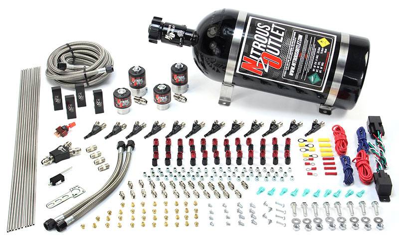 6 Cylinder Dual Stage Direct Port System Two .122 Nitrous Solenoids Two .177 Fue