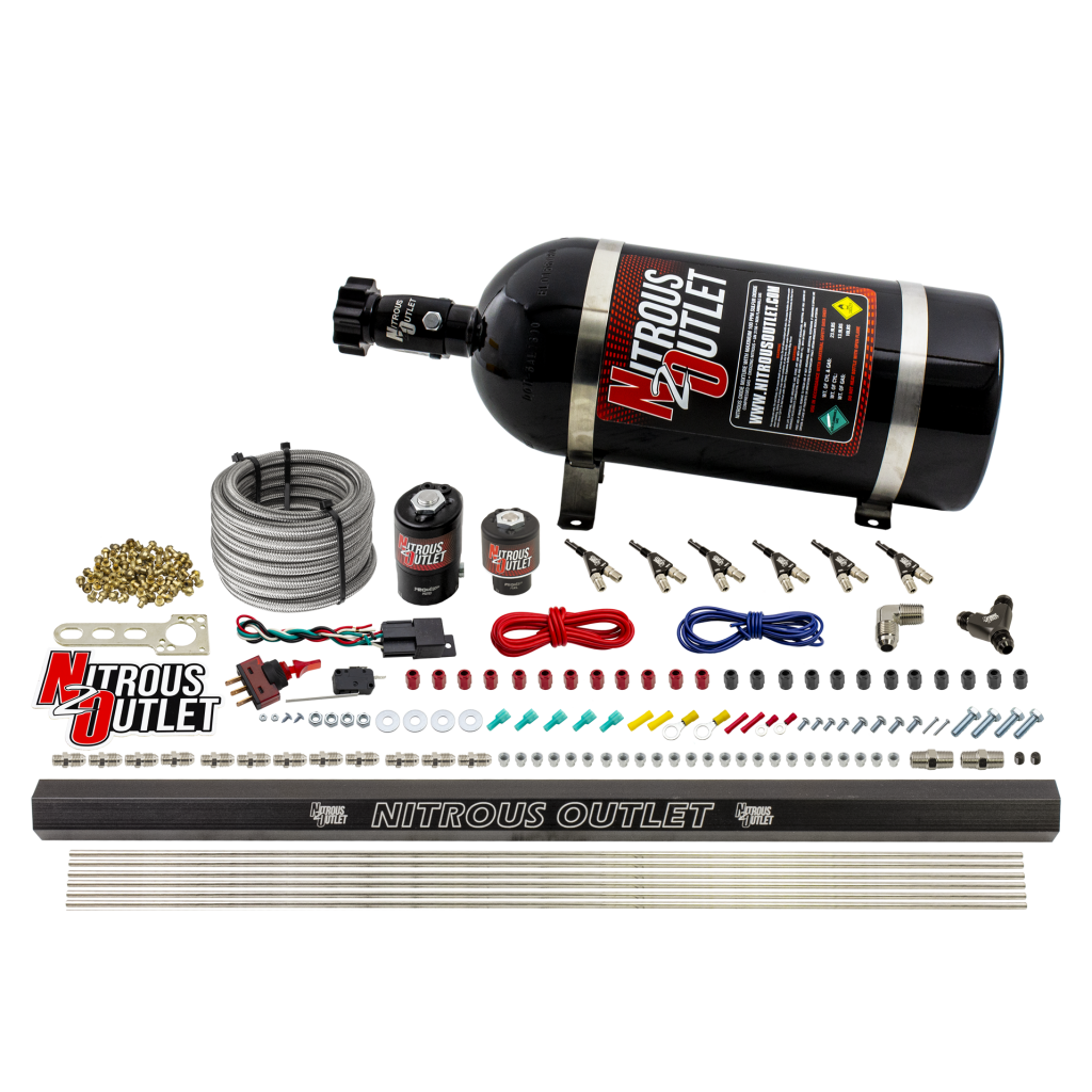 6 Cylinder Direct Port System .122 Nitrous Solenoids .177 Fuel Solenoids Dual Pa