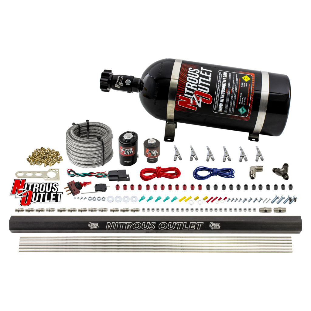6 Cylinder Direct Port System .122 Nitrous Solenoid .177 Fuel Solenoid Distribut