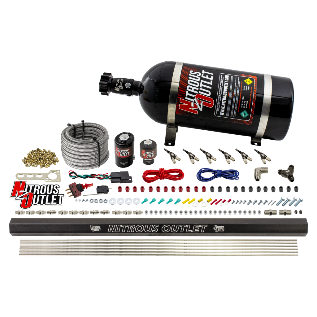 6 Cylinder Direct Port System .122 Nitrous Solenoids .177 Fuel Solenoids Dual Pa