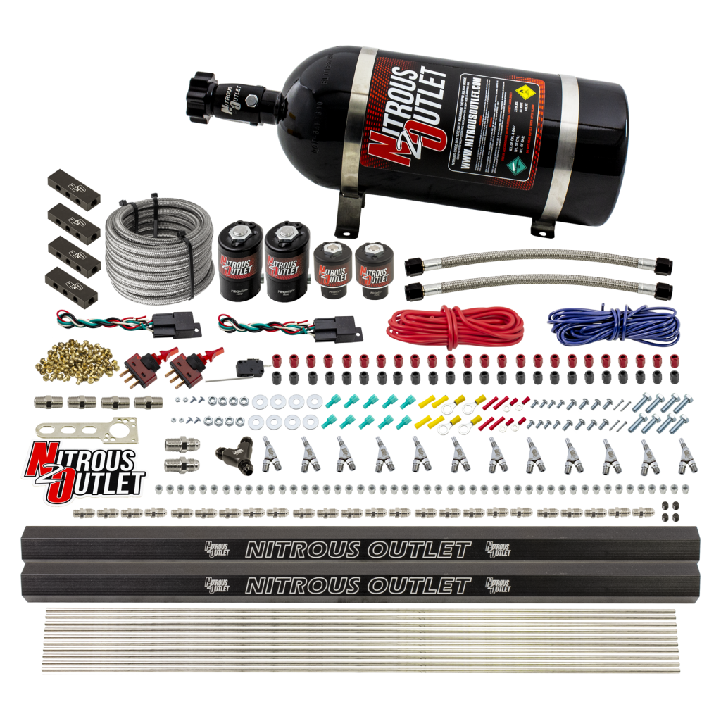 6 Cylinder Direct Port System .122 Nitrous Solenoid .177 Fuel Solenoid Distribut