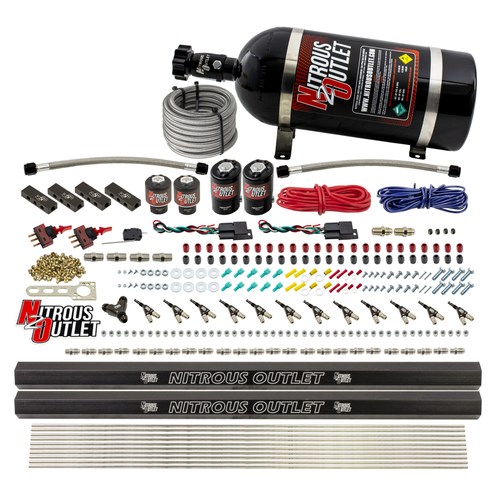 6 Cylinder Direct Port System .122 Nitrous Solenoids .177 Fuel Solenoids Dual Pa