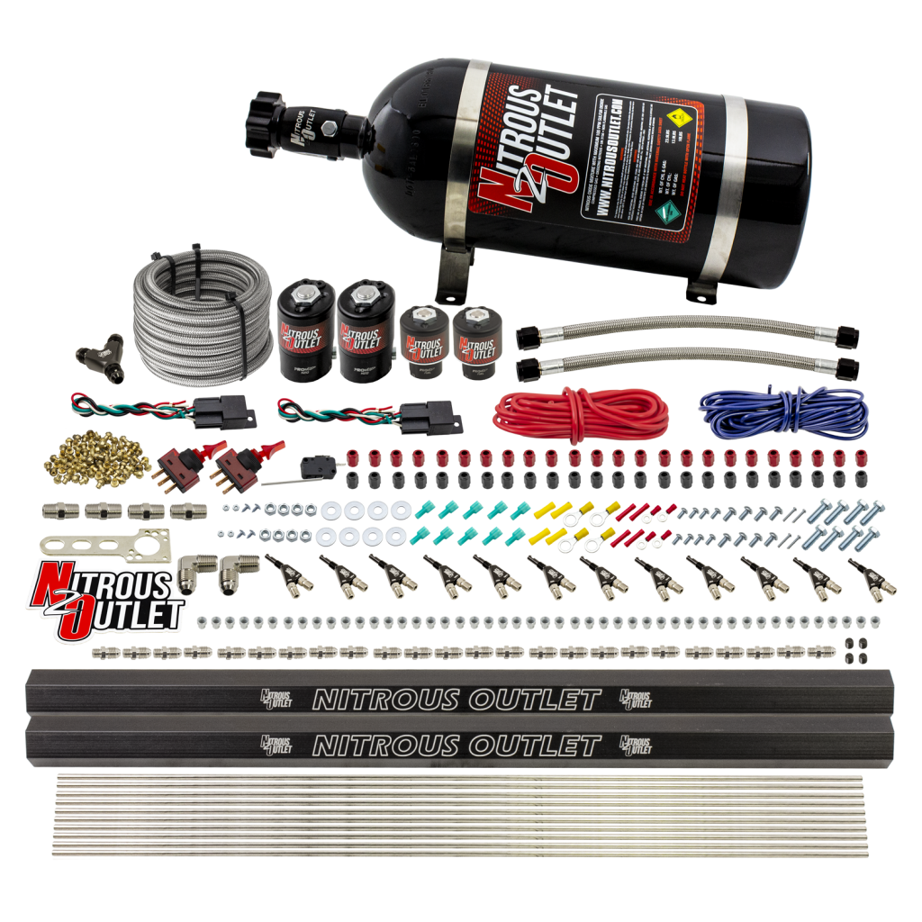 6 Cylinder Direct Port System .122 Nitrous Solenoids .177 Fuel Solenoids Dual Pa