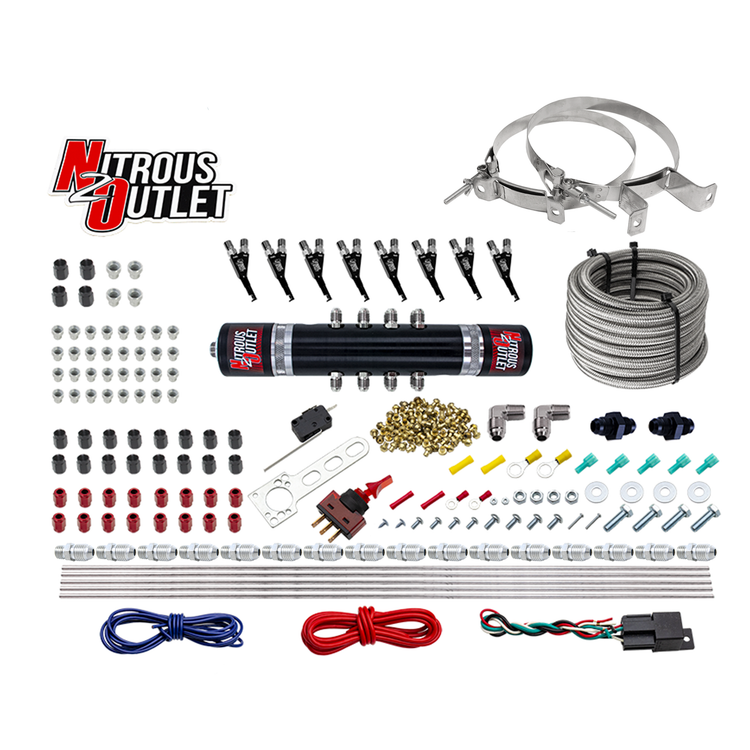 Nitrous Outlet 8 Cylinder 'Black Widow' Direct Port System - .122 Nitrous Soleno