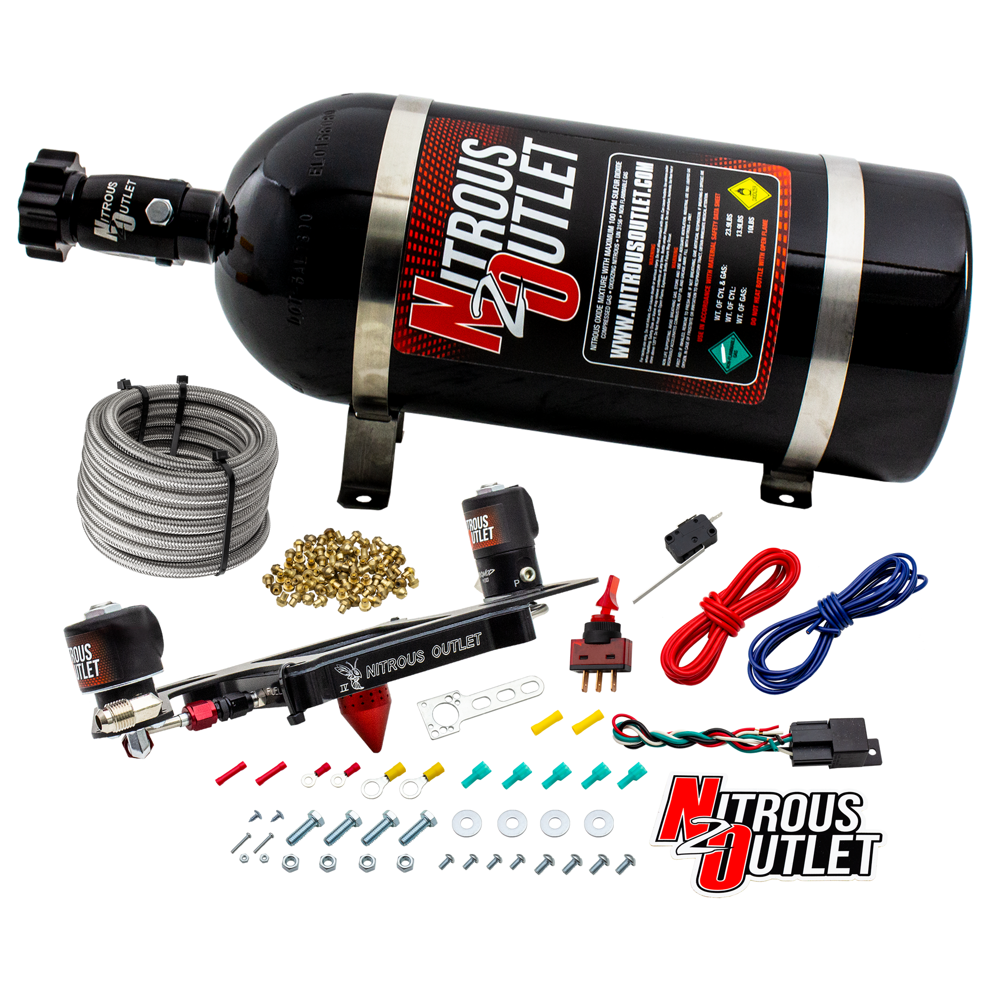 4150 Stinger 4 System Hard-line .122 Nitrous Solenoid .177 Fuel Solenoid Boomera