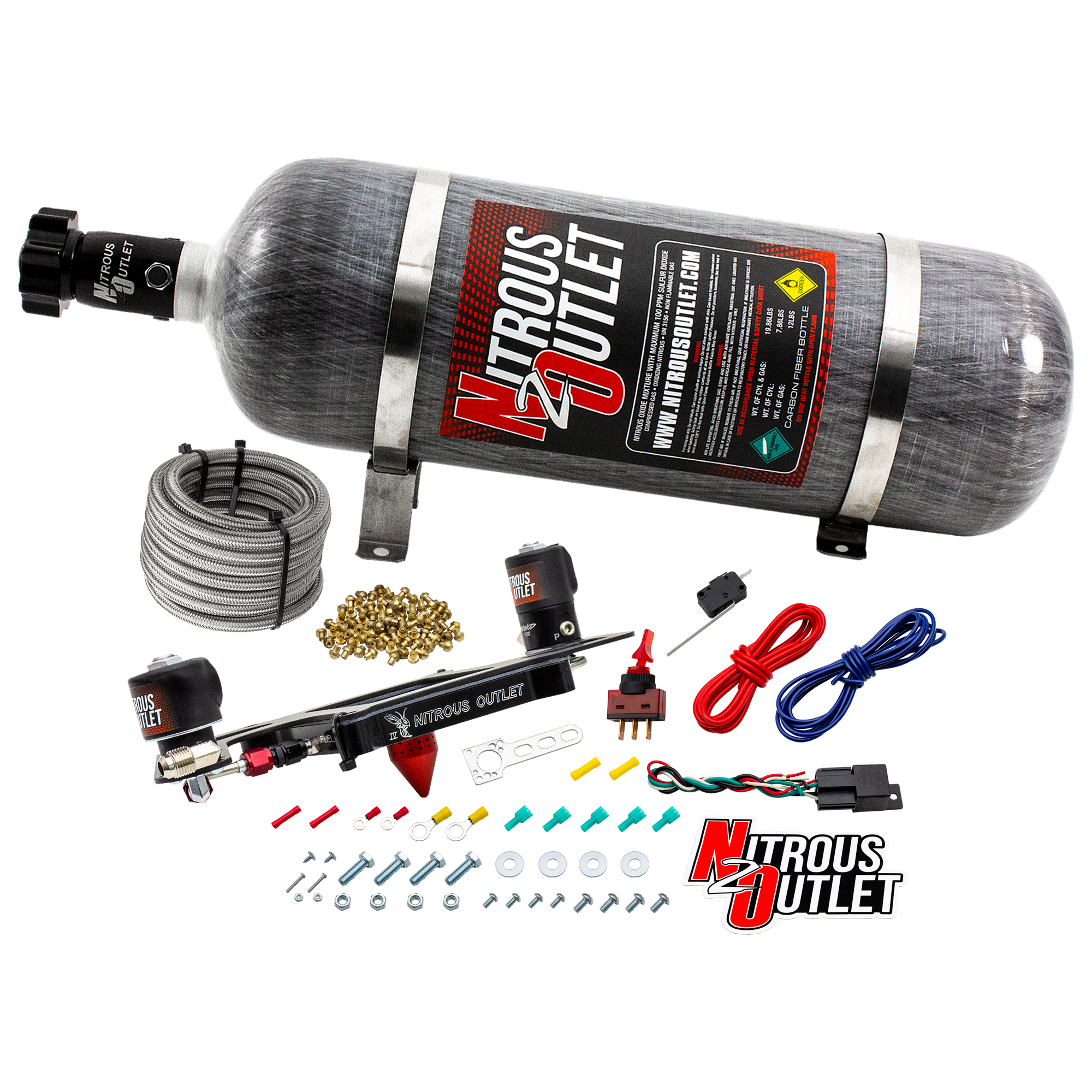 4150 Stinger 4 System Hard-line .122 Nitrous Solenoid .177 Fuel Solenoid Boomera