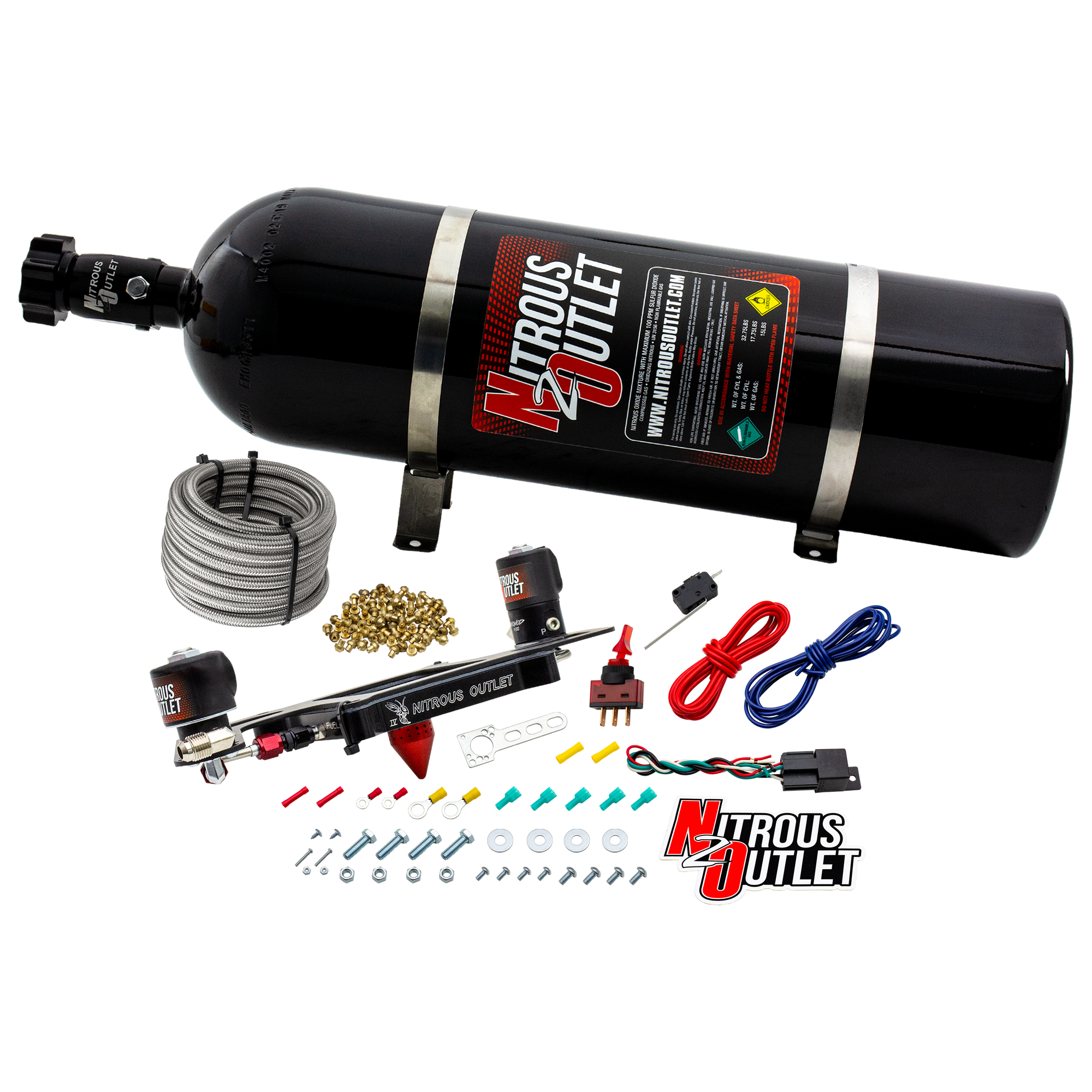 4150 Stinger 4 System Hard-line .122 Nitrous Solenoid .177 Fuel Solenoid Boomera