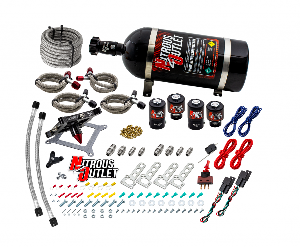4150 Hornet 2 Dual Stage System Hard-line Two .122 Nitrous Solenoids Two .177 Fu