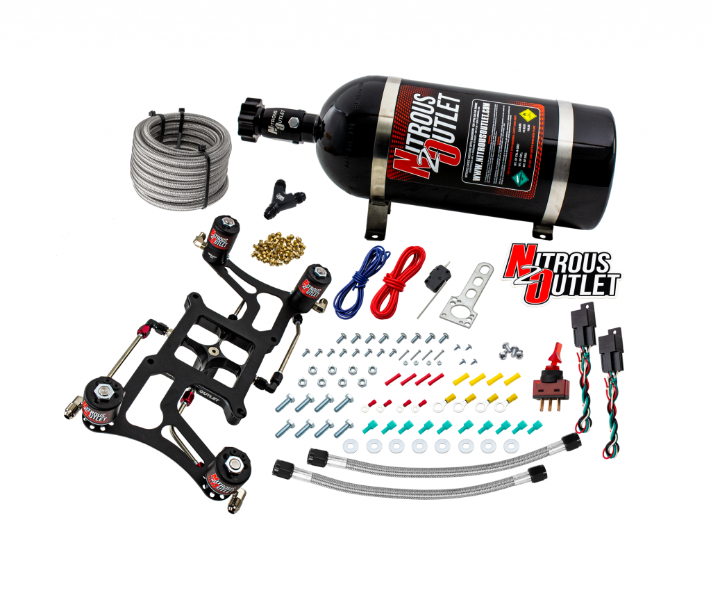 4150 Hornet 3 Dual Stage System Hard-line Two .122 Nitrous Solenoids Two .177 Fu