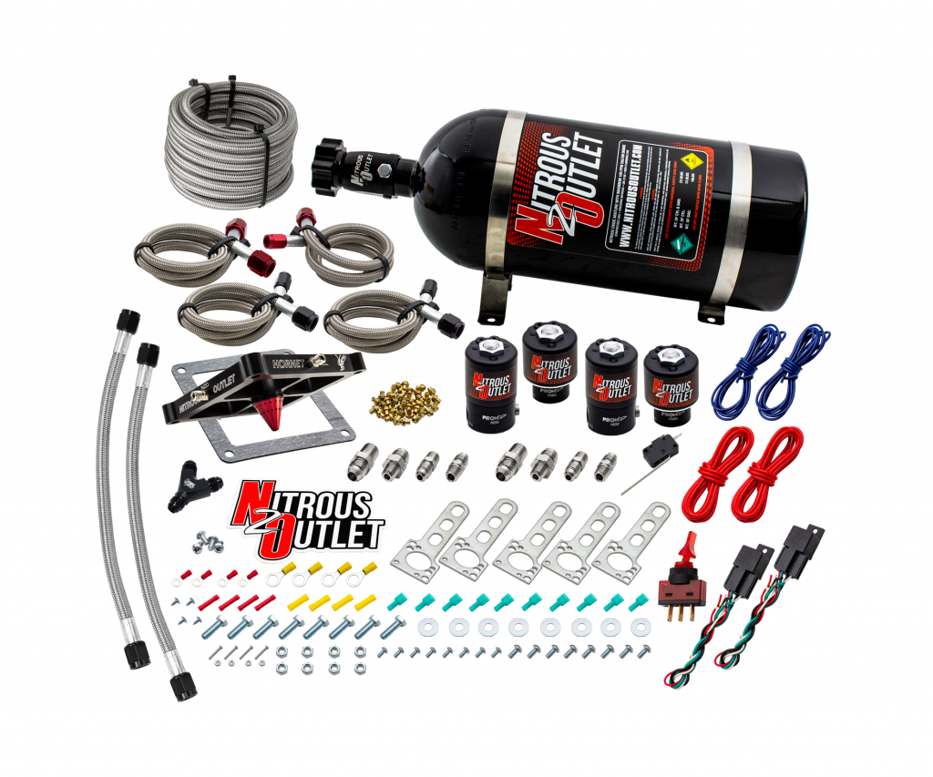 4500 Hornet 2 Dual Stage System Two .122 Nitrous Solenoids Two .177 Fuel Solenoi