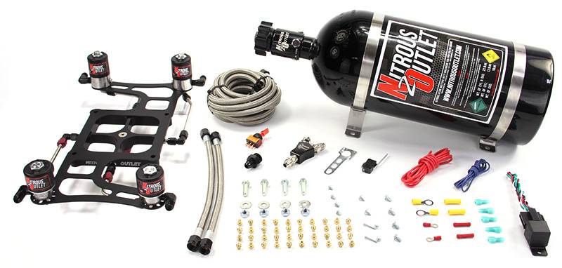 4500 Hornet 2 Dual Stage System Hard-line Two .122 Nitrous Solenoids Two .177 Fu