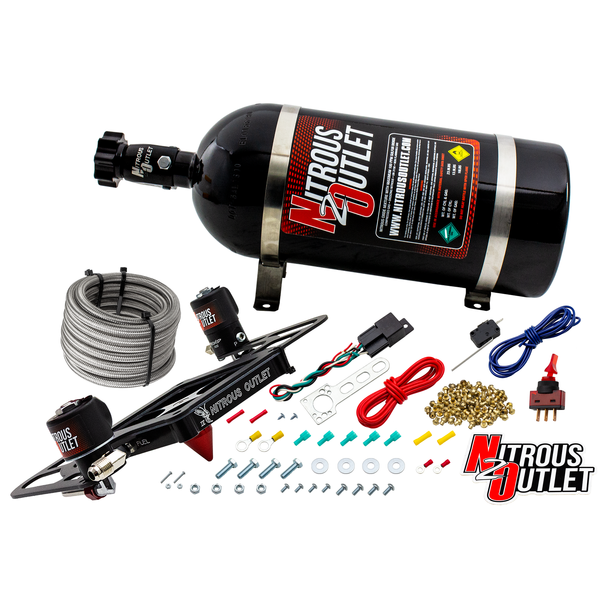 4500 Stinger 4 System Hard-line .122 Nitrous Solenoid .177 Fuel Solenoid Boomera