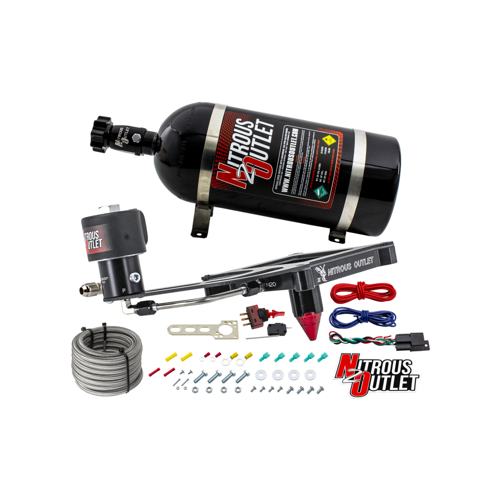 4150 Stinger 3 Dry Race System Hard-line .178 Trashcan Nitrous Solenoid Boomeran