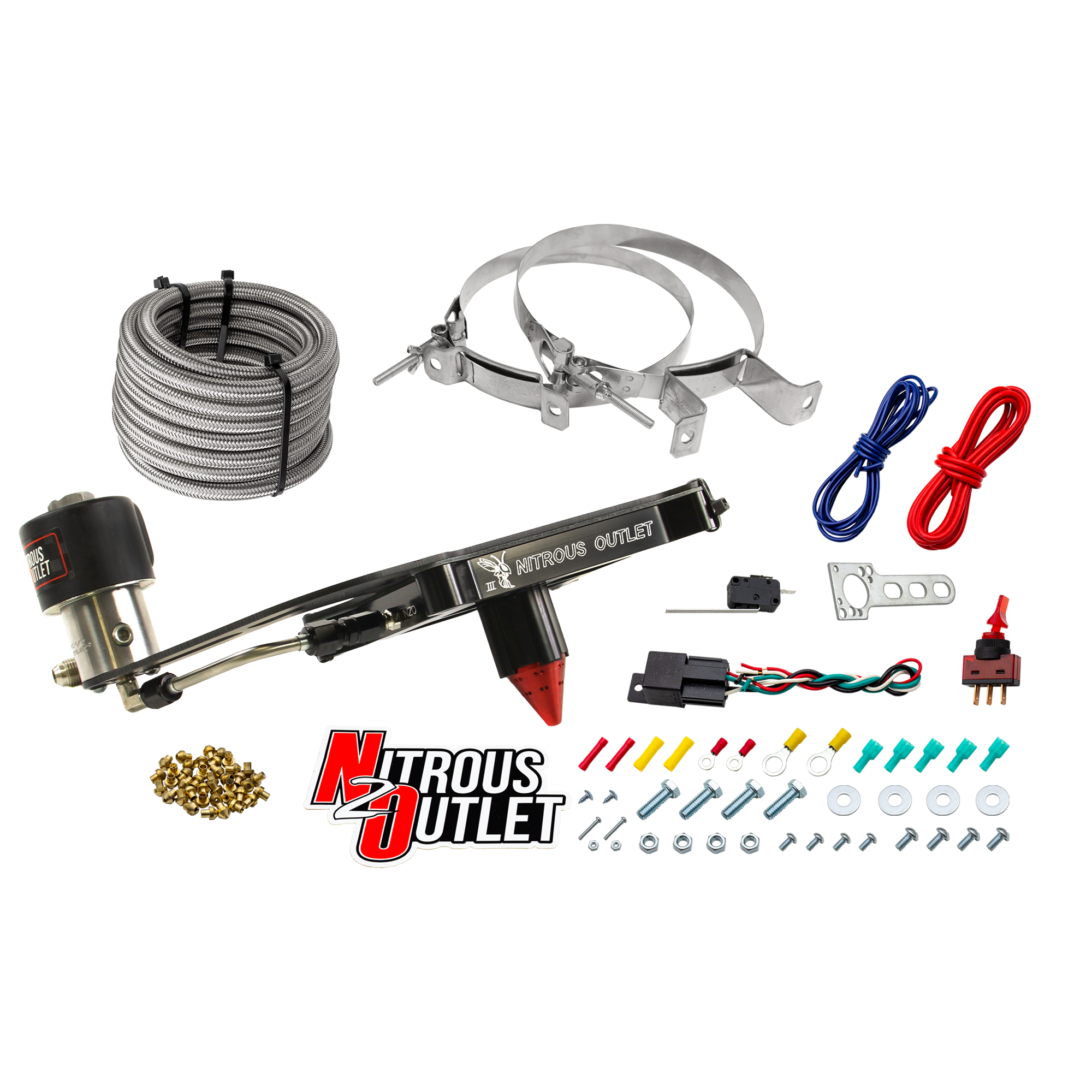 4150 Stinger 3 Dry Race System Hard-line .178 Trashcan Nitrous Solenoid Boomeran