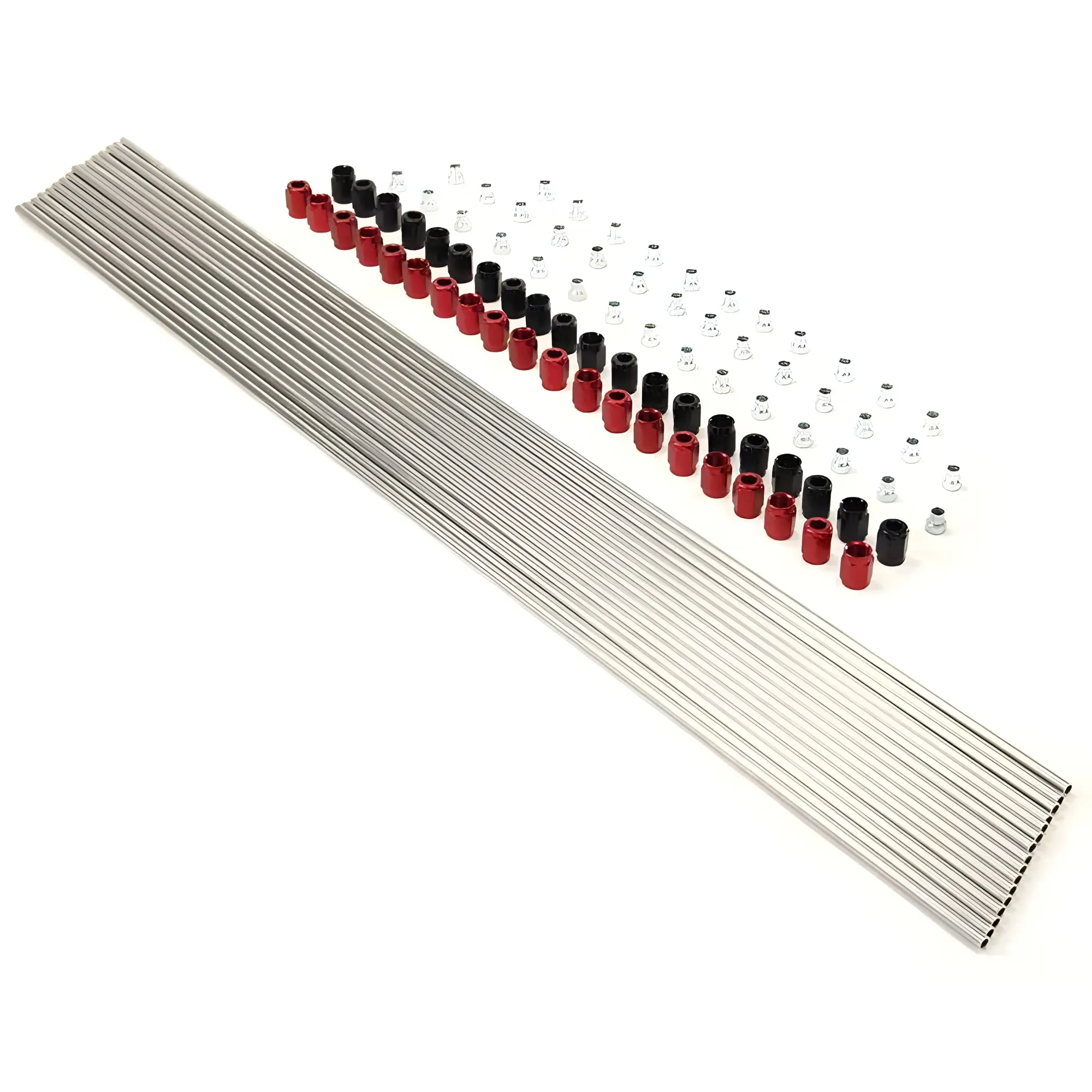 10 Cylinder Direct Port Plumbing Kit Sixteen 2 Foot Hard Line Sticks Twenty Red