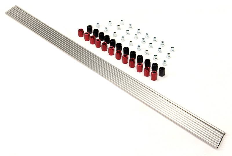 8 Cylinder Direct Port Plumbing Kit Twelve 2 Foot Sticks Sixteen Red B Nuts Sixt