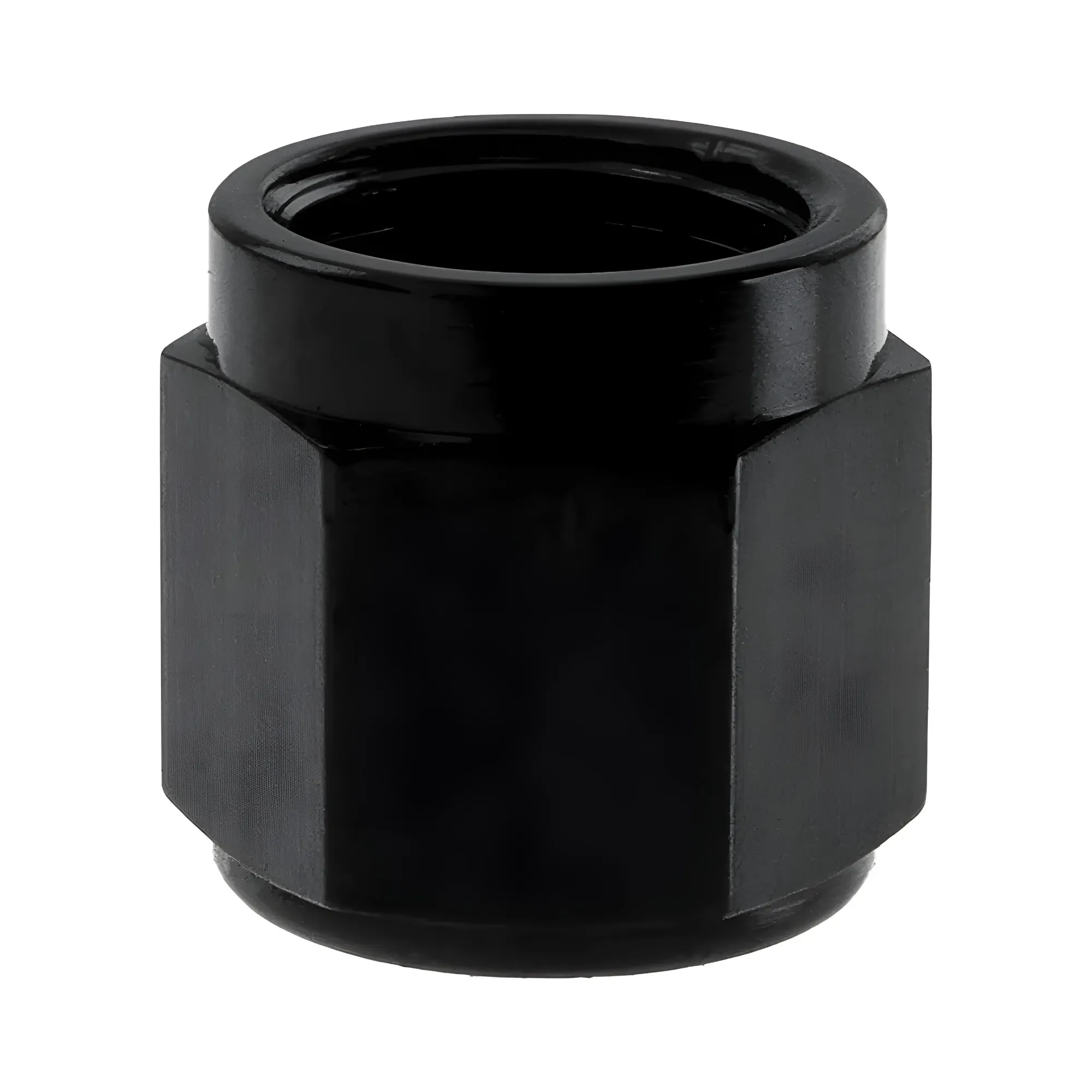 Nitrous Outlet 6AN Black B-Nut, 60-57300-BLK-06