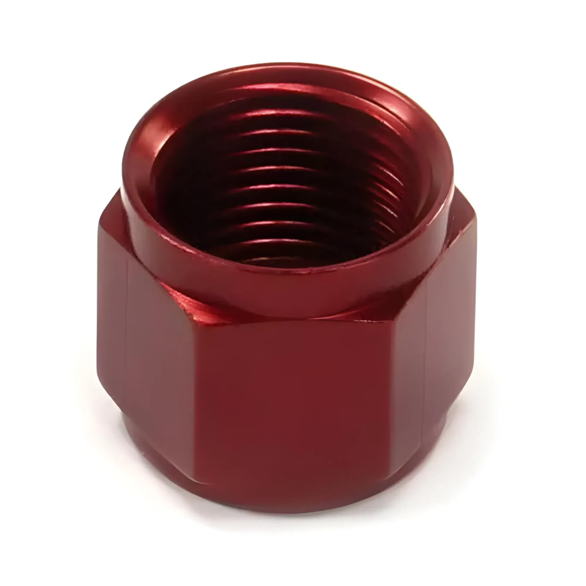 Nitrous Outlet 8AN Red B-Nut, 60-57300-R-08