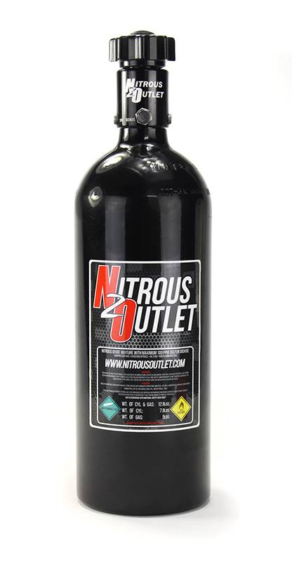 10lb Nitrous Bottle .508 ID Billet Valve Nitrous Outlet