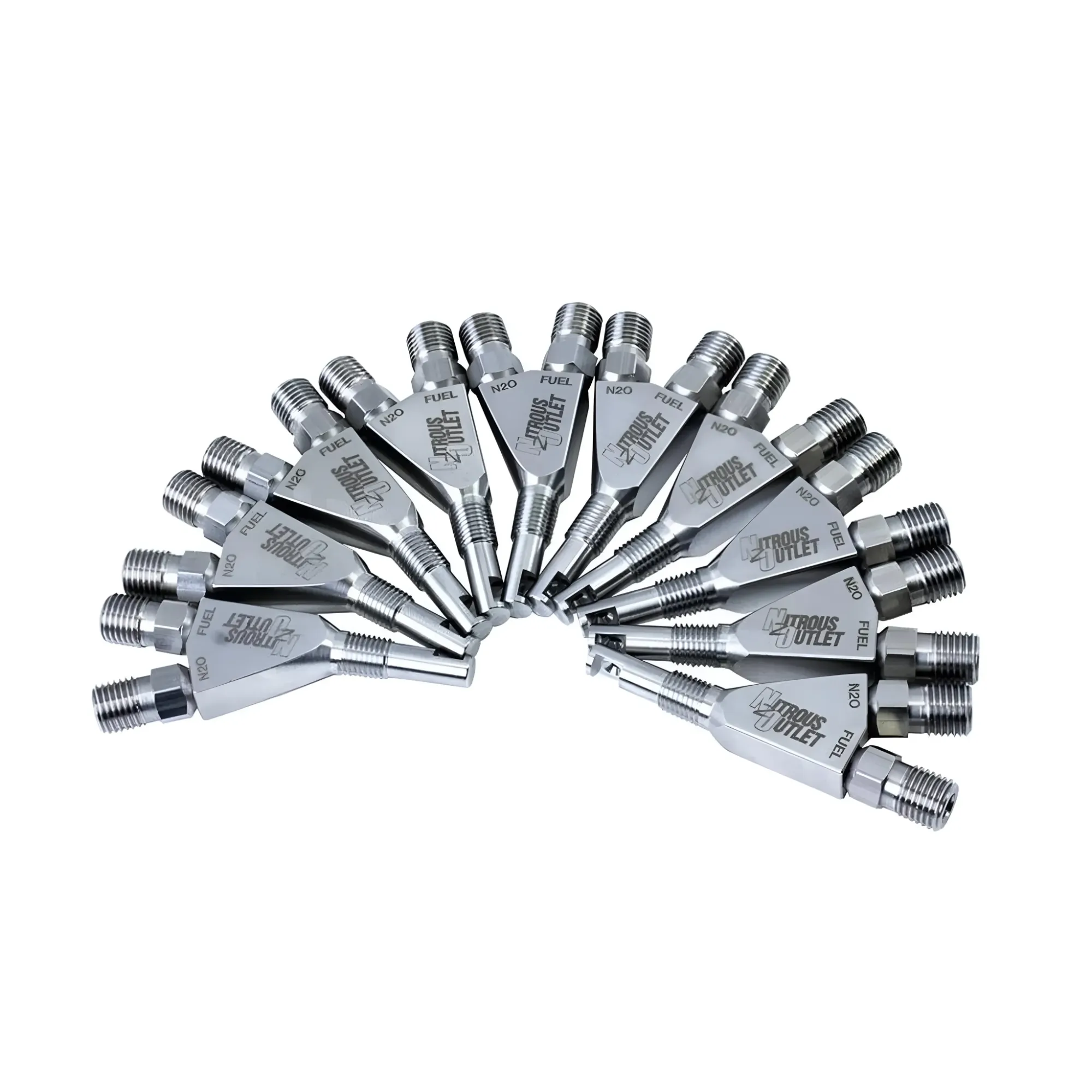 1/16 Inch NPT Wet Nitrous Nozzle 10 Pack 90 Degree Discharge Stainless Nitrous O