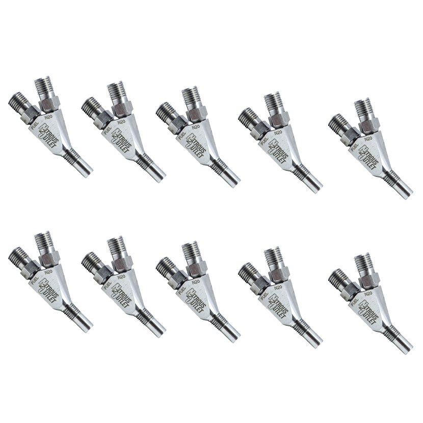 Vortex Ti 1/16 Inch NPT Dry Dual Stage Nozzle 4 Pack Straight Annular Discharge