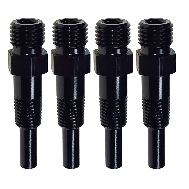 1/16 Inch NPT Dry Nitrous Nozzle 4 Pack Straight Discharge Aluminum Nitrous Outl