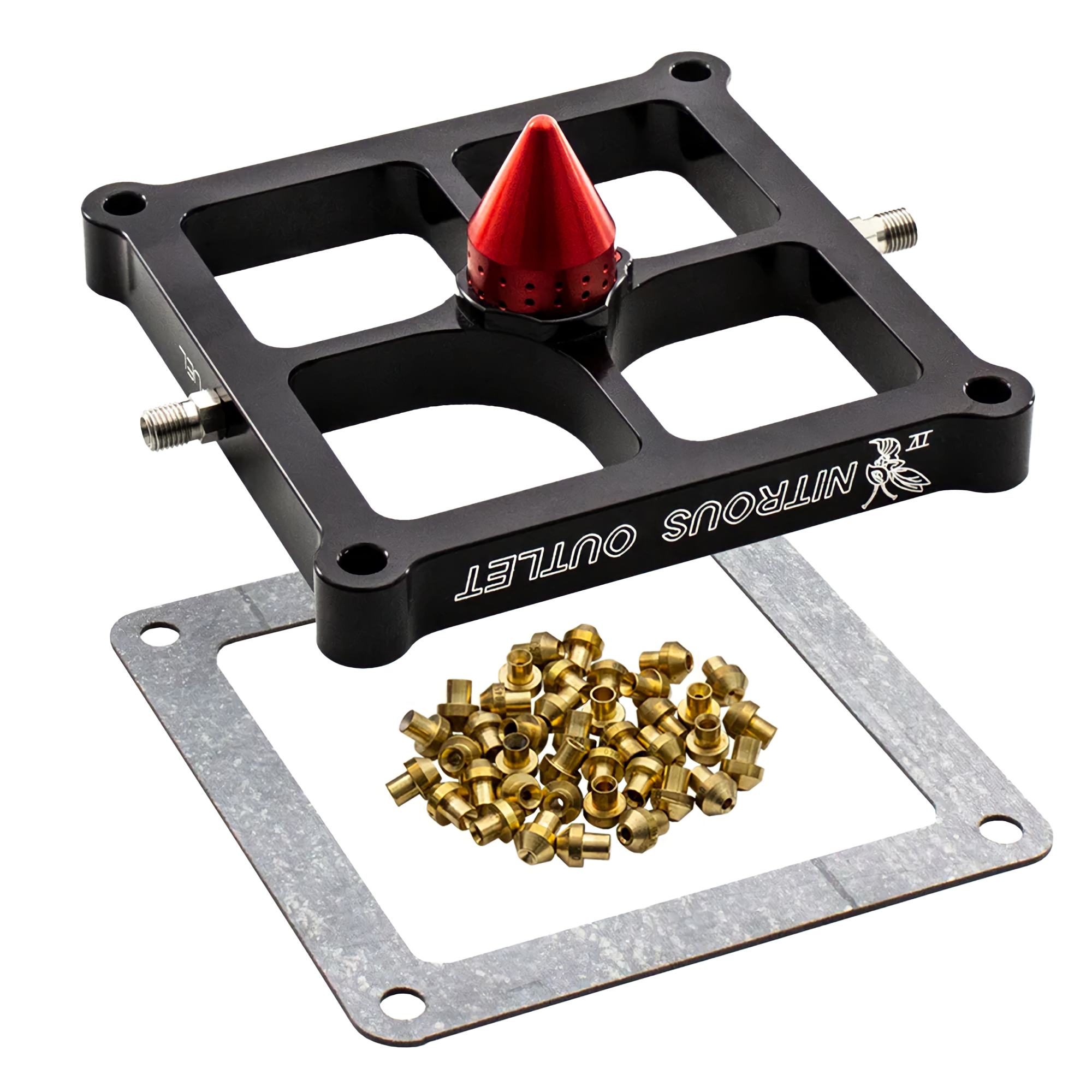 4500 Stinger 4 Plate Conversion Gas/E85 5-55 PSI 50-600 HP Nitrous Outlet