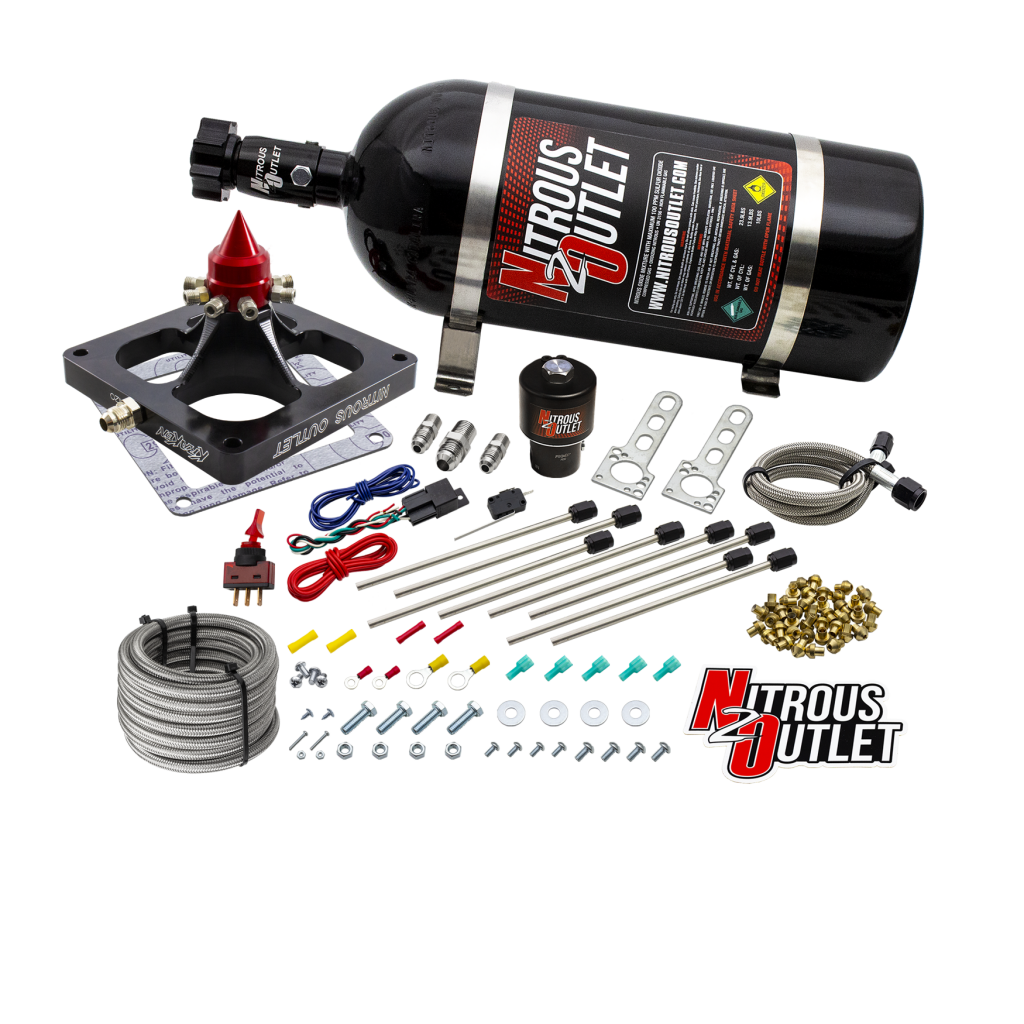 4500 Dry Kraken Plate System Braided Hose .178 MOD Trashcan Nitrous Solenoid Uni