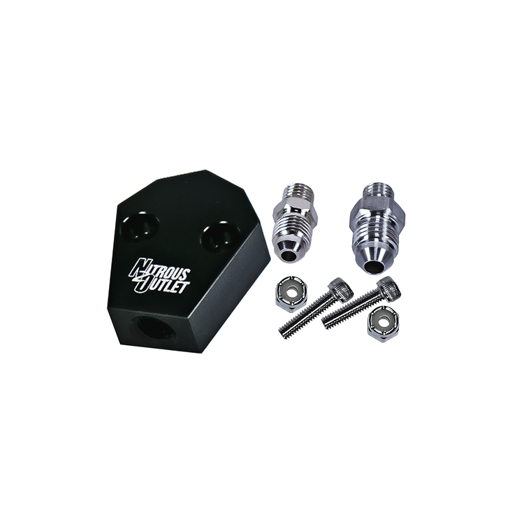 Nitrous Outlet Quad Exit -Fan Spray Purge Block, 00-62012-4