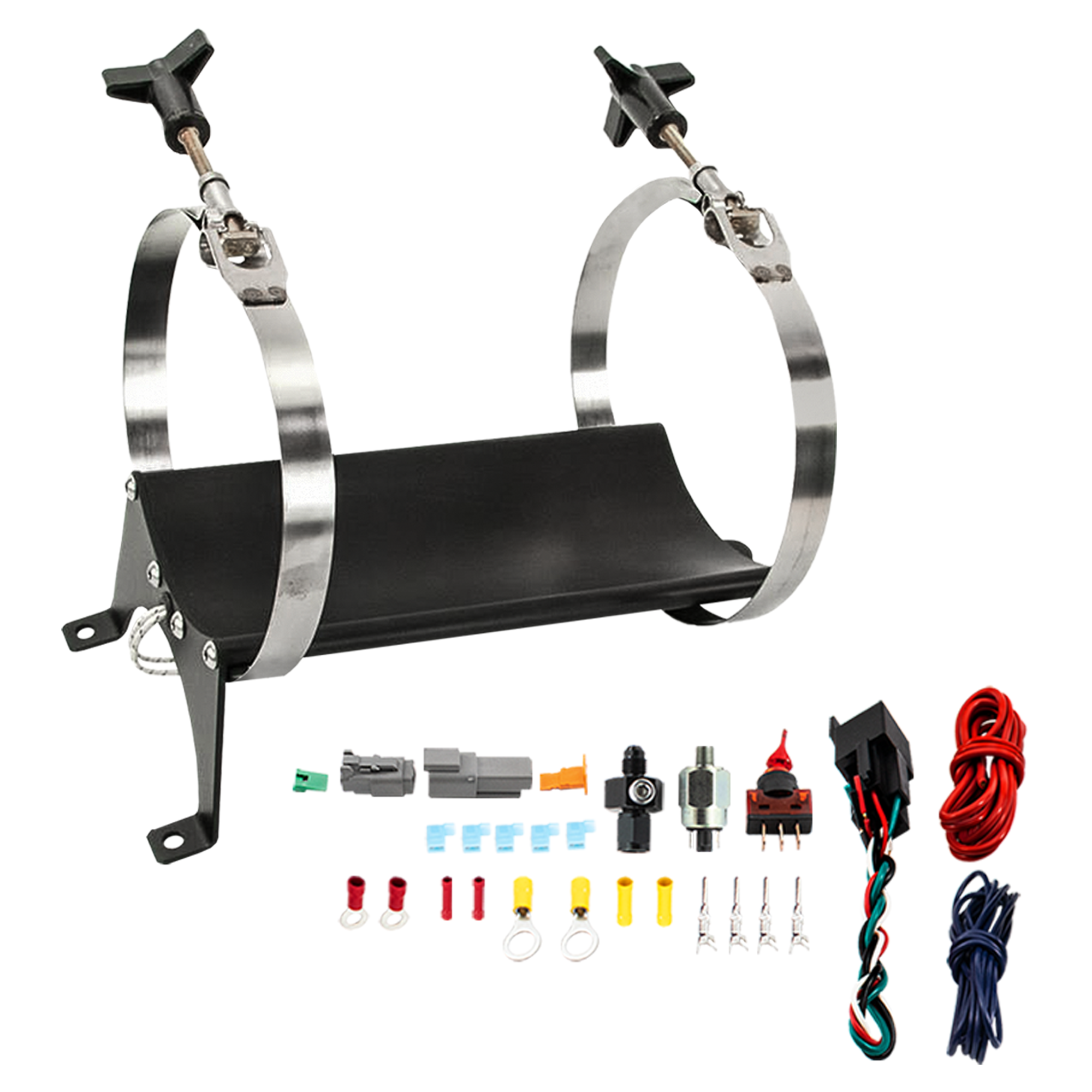 4AN Heated Nitrous Bottle Bracket For 10-15 Lb Nitrous Bottles Nitrous Outlet