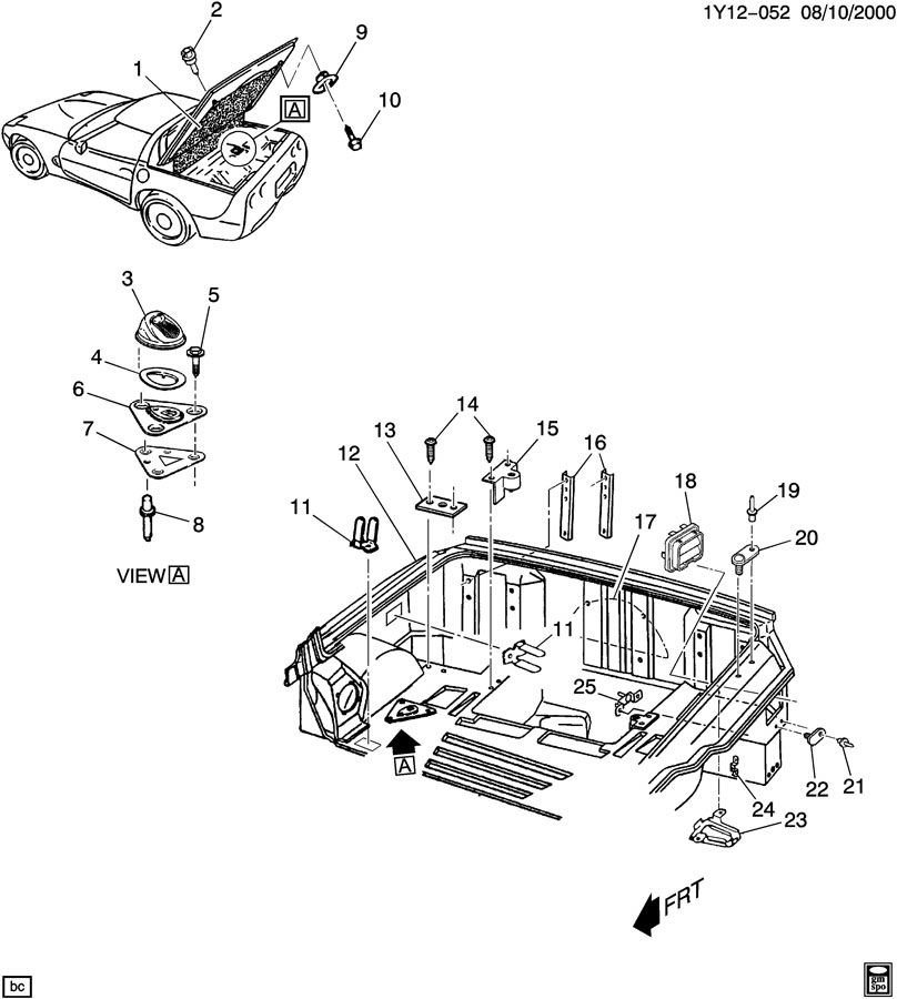 Corvette 21020632 CLIP, Retaining  OEM GM Part