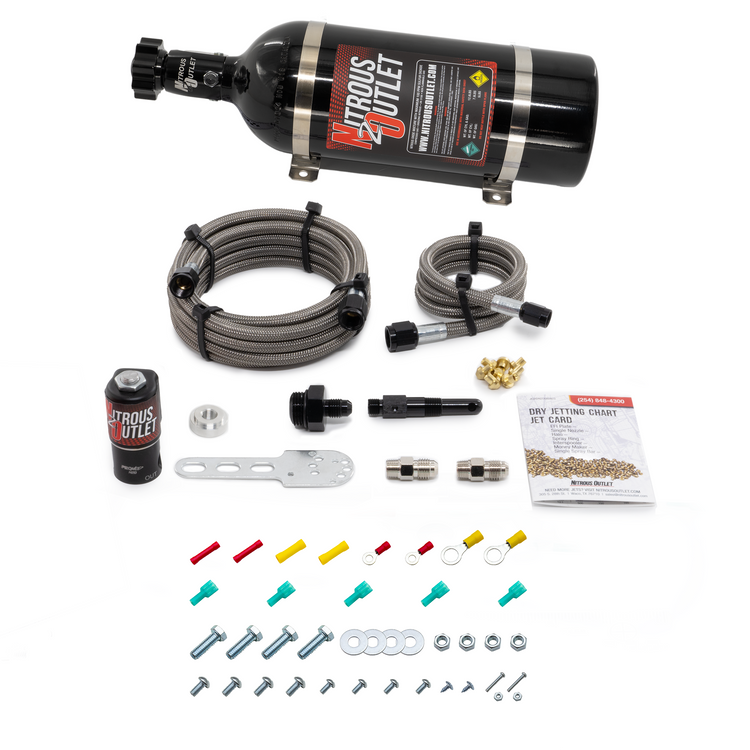 Dry Single Nozzle Boost-N-Juice System (35-200 HP) (5lb Bottle), 00-10210-5