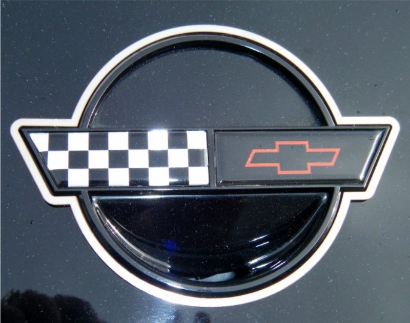 1991-1996 C4 Corvette, Emblem Trim Rings Polished 2pc, 100% Stainless Steel