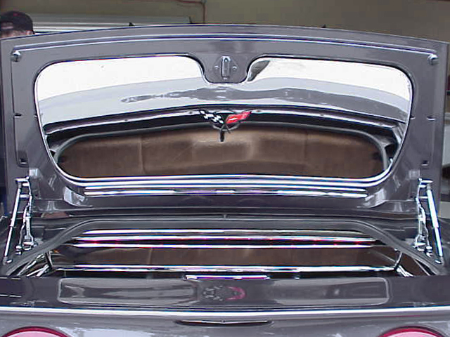 1999-2004 C5 Corvette, Trunk Lid Polished Convertible, 100% Stainless Steel