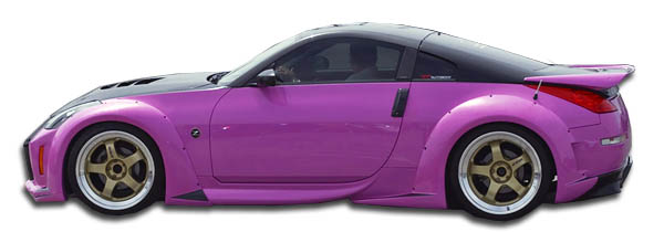 2003-2008 Nissan 350Z Z33 Duraflex Vader 3 Wide Body Side Skirts Rocker Panels -
