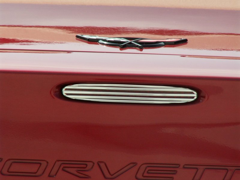 2005-2013 C6 Corvette, 5th Brake Light Trim Billet Style, Stainless Steel