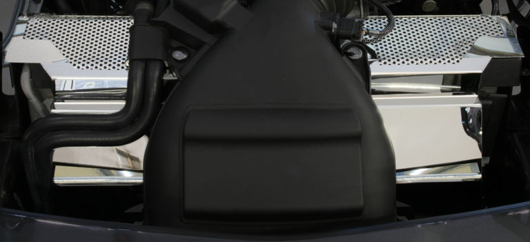 C6 ZR1 Corvette Perforated Engine Bay Radiator Covers