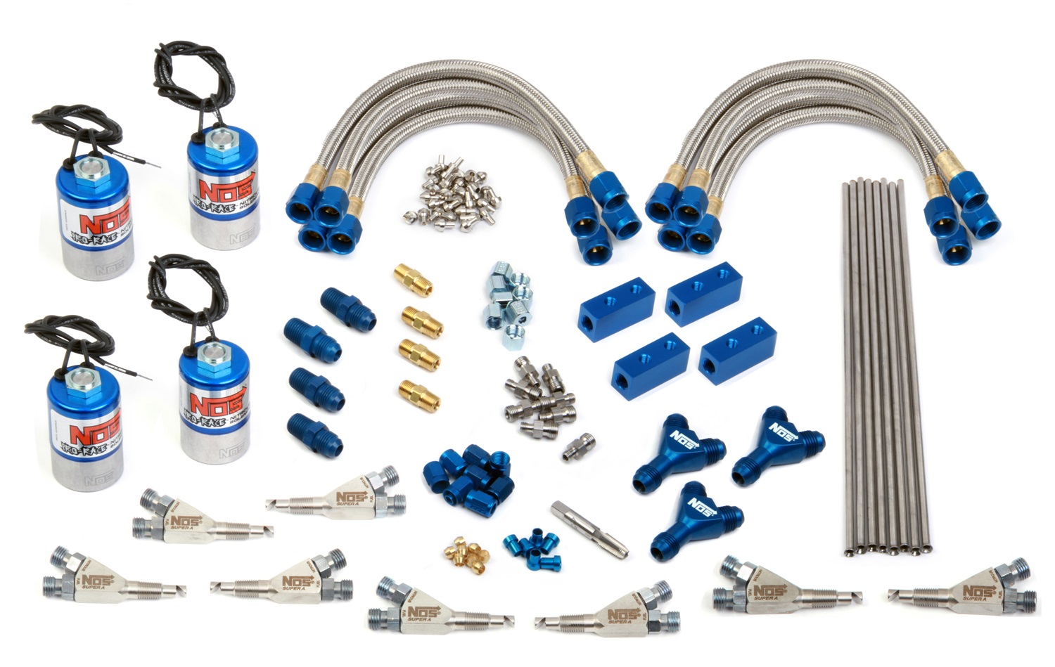 Nitrous Oxide Injection System Kit, NOS Plumb Kits, PROFESSIONAL FOGGER TWO STAGE DRY EFI SUPER A