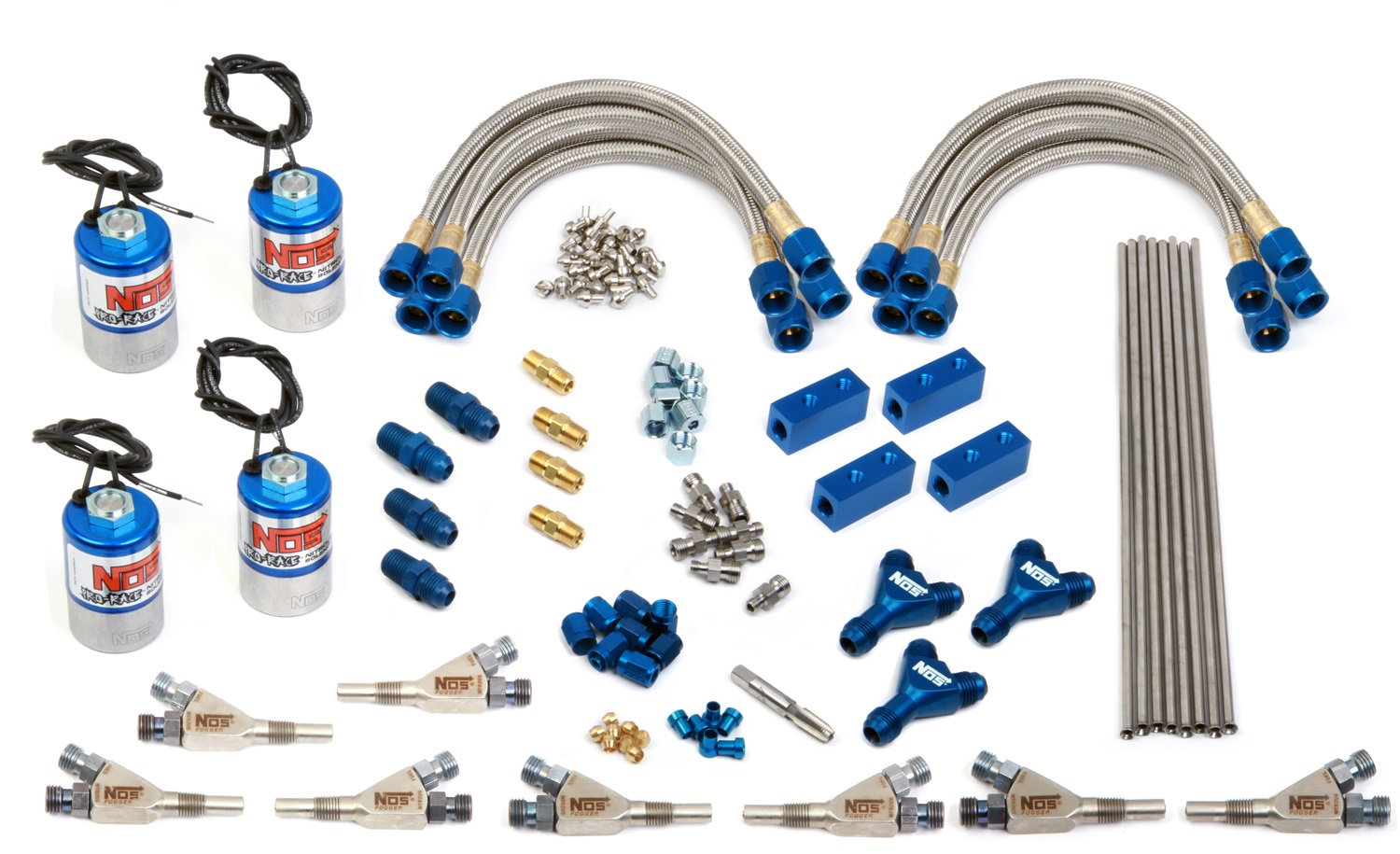 Nitrous Oxide Injection System Kit, NOS Plumb Kits, PROFESSIONAL FOGGER TWO STAGE DRY EFI ANNULAR