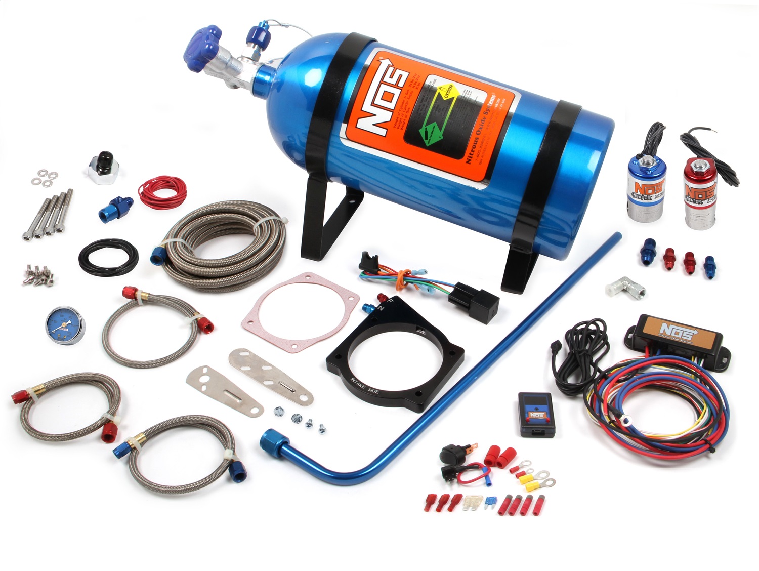 2001-2004 Chevrolet C5 Corvette Nitrous Oxide Injection System Kit LS 105MM NOS PLATE KIT FOR CABLE T-BODY