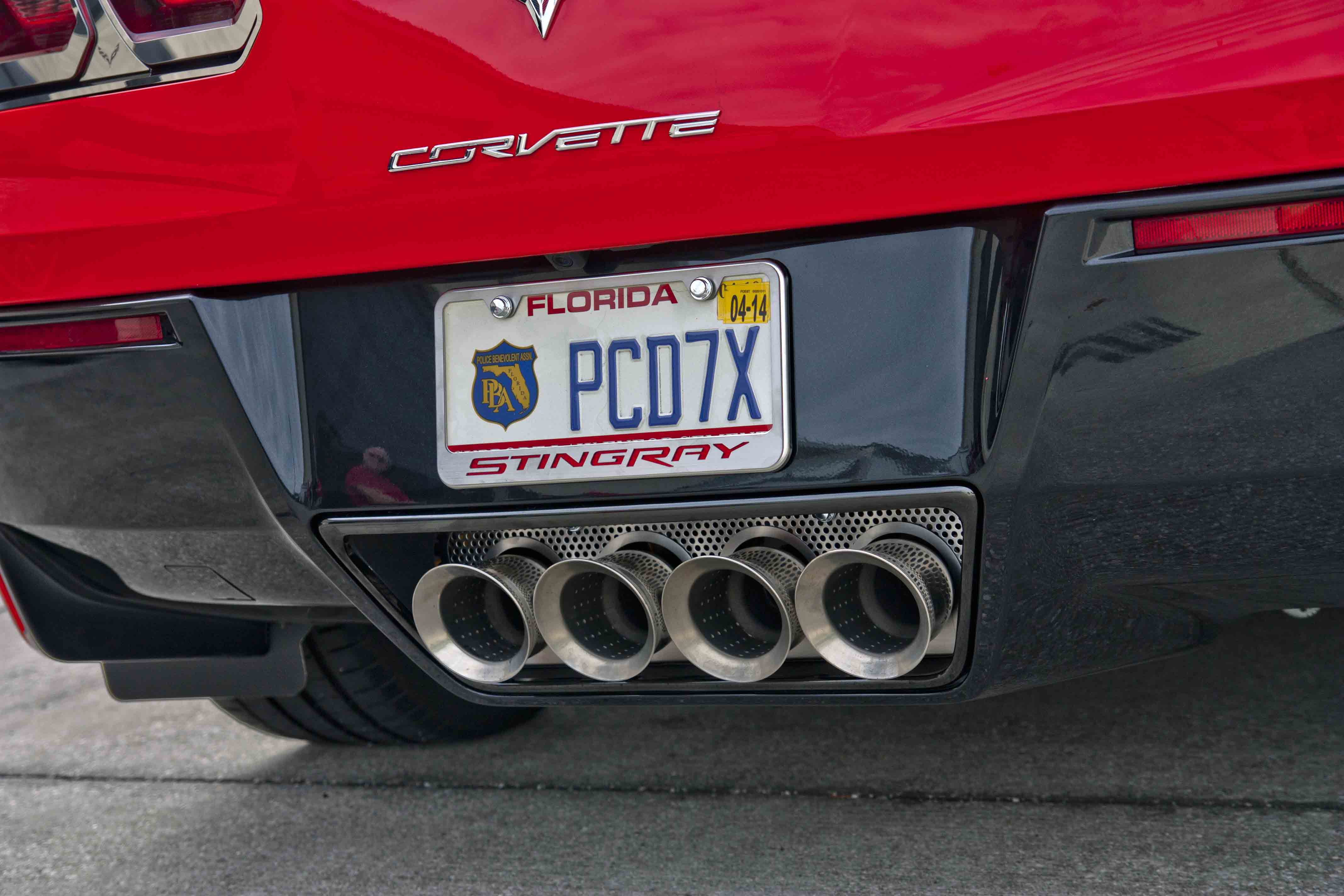 2014-2019 Chevrolet Z06/C7/GS/ZR1 NPP, Exhaust Filler Plate Illuminated NPP...