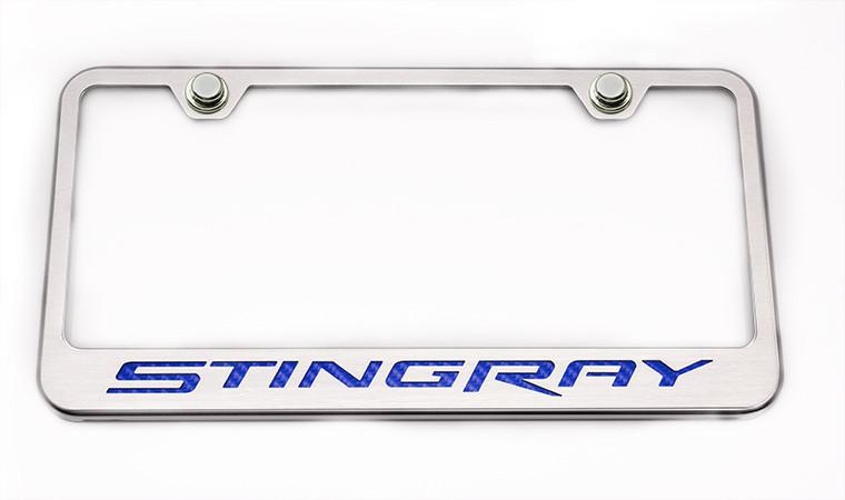 2014-2019 Chevrolet, Rear Tag Frame Stingray, American Car Craft Rear Tag Frame Stingray Illum. Blue