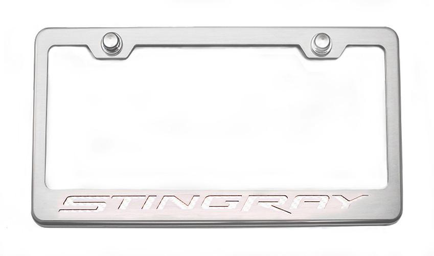 2014-2019 Chevrolet, Rear Tag Frame Stingray, American Car Craft Rear Tag Frame Stingray Carbon Fiber Red