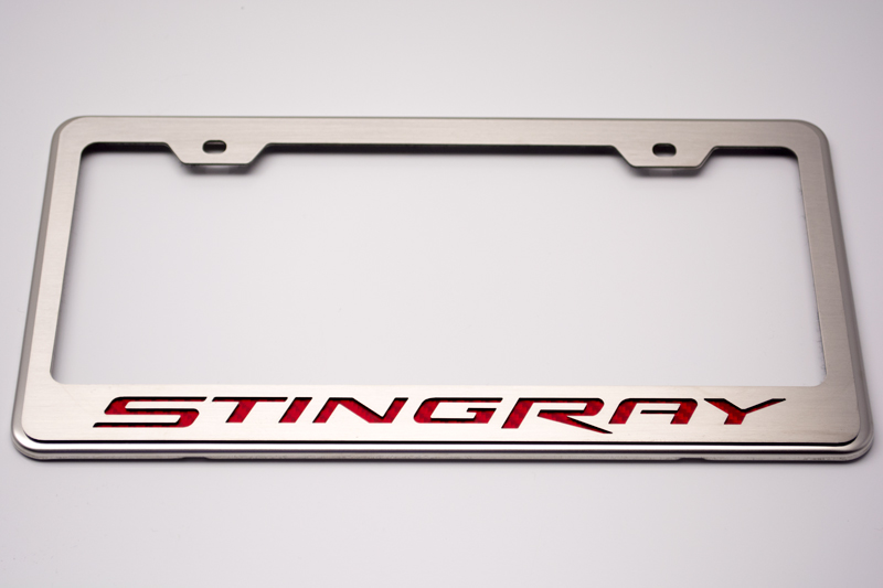 2014-2019 Chevrolet, Rear Tag Frame Stingray, American Car Craft Rear Tag Frame Stingray Carbon Fiber Orange