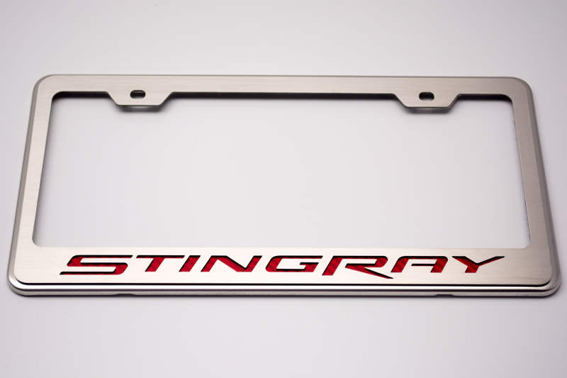 2014-2019 Chevrolet, Rear Tag Frame Stingray, American Car Craft Rear Tag Frame Stingray Carbon Fiber Orange