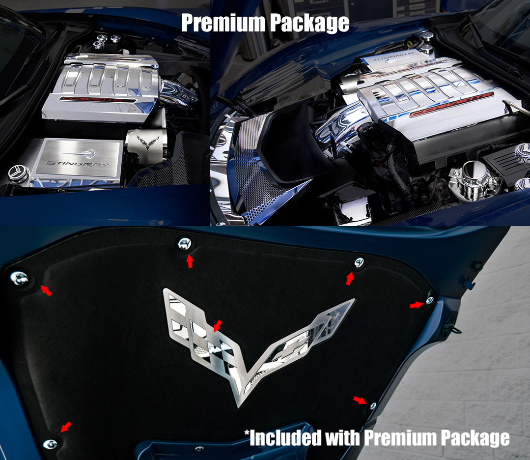 2016-2019 C7 Corvette Engine Kit Package  American Car Craft C7 Corvette Engine Kit Package Premium BLACK