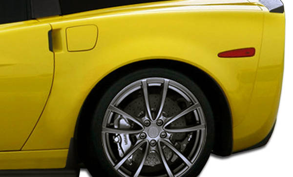 2005-2013 Chevrolet Corvette C6 Duraflex ZR Edition Rear Fenders - 2 Piece