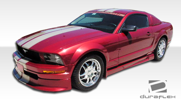 2005-2009 Ford Mustang V6 Duraflex Racer Body Kit - 4 Piece - Includes Racer Fro