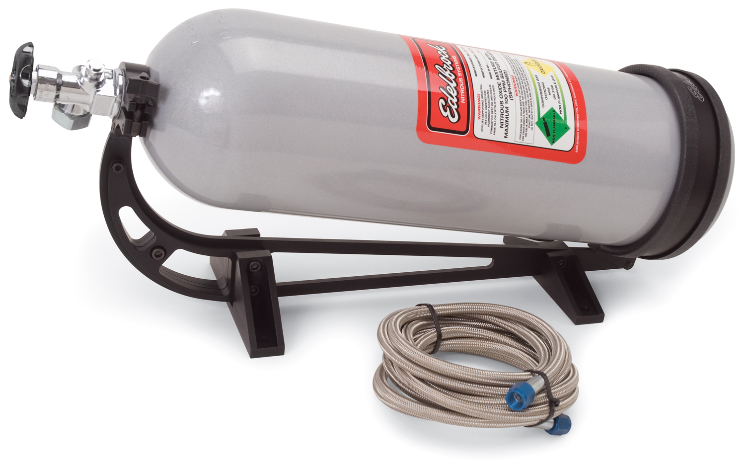 Edelbrock Nitrous Kit Accessory 15-lb 6 AN Bottle/Quick Release Bottle Bracket Kit, Part# 72332