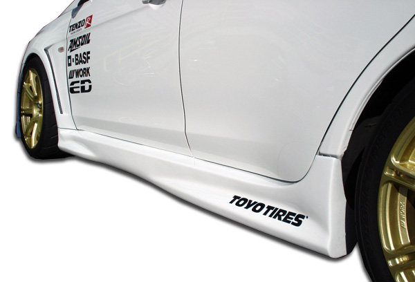 2008-2015 Mitsubishi Lancer Evolution 10 Duraflex GT Concept Side Skirts Rocker